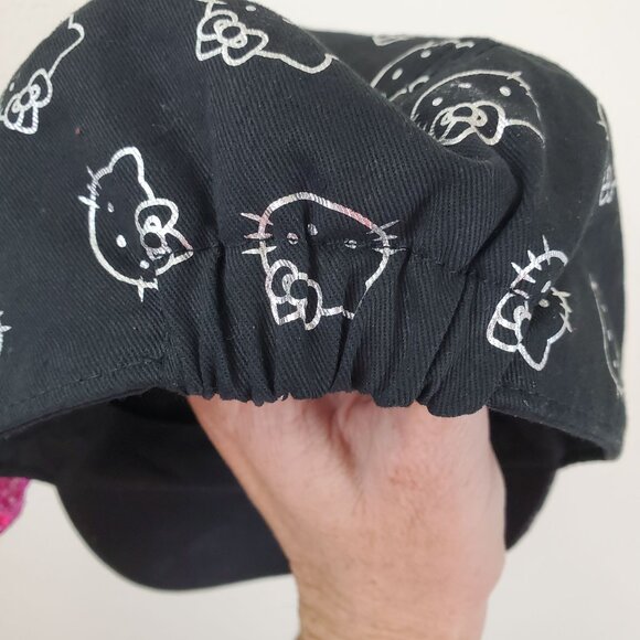 Hello Kitty Sanrio black and pink Y2K Cadet style cap - Picture 4 of 10